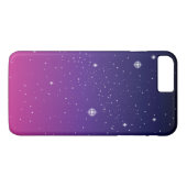 濃い紫色の星空 Case-Mate iPhoneケース (裏面(横))