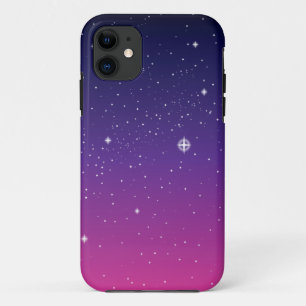 濃い紫色の星空 iPhone 11 ケース