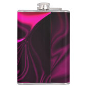 濃い紫色の背景にピンクまたは紫の曲線がある フラスク (裏面)