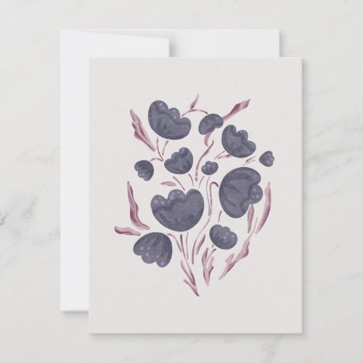 濃い紫色の花の美学 (正面)