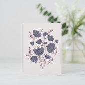 濃い紫色の花の美学 シーズンポストカード (スタンド正面)