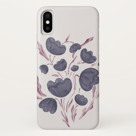 濃い紫色の花の美学 Case-Mate iPhoneケース (裏面)