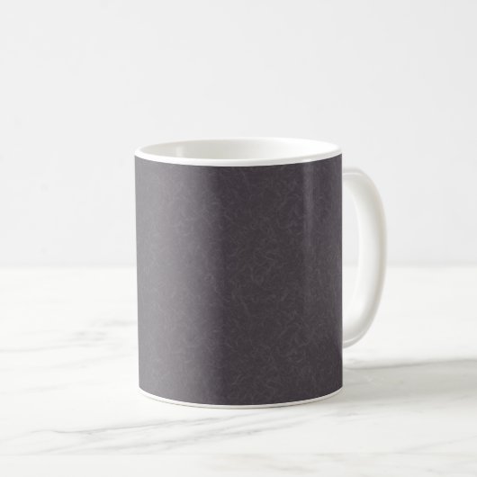 濃い紫色の表面に渦巻くパターン コーヒーマグカップ (正面右)