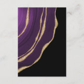 濃い紫色の黄金瑪瑙 エンクロージャーカード (裏面)