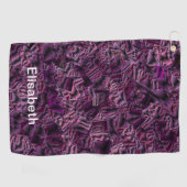 濃い紫色 ゴルフタオル (横)