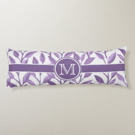 濃い紫葉パーソナライズされた ボディピロー