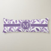 濃い紫葉パーソナライズされた ボディピロー (正面)