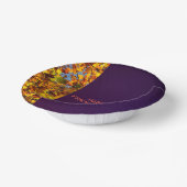 濃い紫離れの感謝祭 ペーパーボウル (傾斜あり)