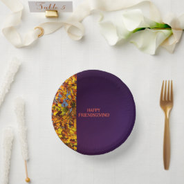 濃い紫離れの感謝祭 ペーパーボウル