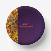 濃い紫離れの感謝祭 ペーパーボウル (正面)