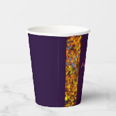 濃い紫離れの感謝祭 紙コップ (右)