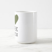 濃い緑が好き コーヒーマグカップ (中央)
