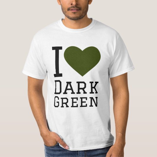 濃い緑が好き Tシャツ (正面)