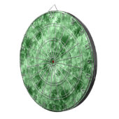 濃い緑でくしゃくしゃになったテクスチャ ダーツボード (正面右)