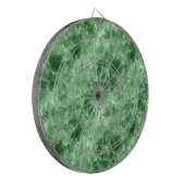 濃い緑でくしゃくしゃになったテクスチャ ダーツボード (正面左)