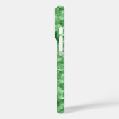 濃い緑でくしゃくしゃになったテクスチャ Case-Mate iPhoneケース (裏面 / 左)