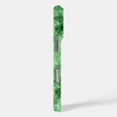 濃い緑でくしゃくしゃになったテクスチャ Case-Mate iPhoneケース (裏面 / 右)