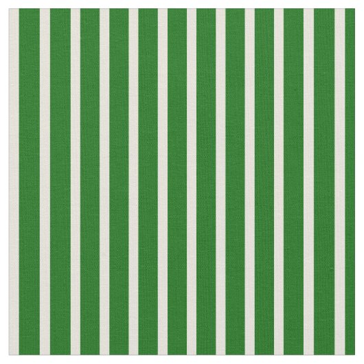 濃い緑とベージュの線のパターン ファブリック (クローズアップ)