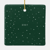 濃い緑とメリー写結婚した真 セラミックオーナメント (裏面)