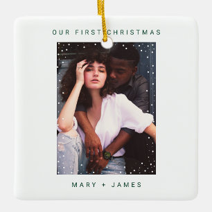 濃い緑とメリー写結婚した真 セラミックオーナメント