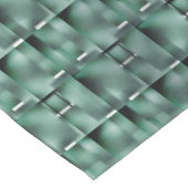 濃い緑と斑点のある緑の長方形 テーブルクロス (アングル)