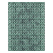 濃い緑と斑点のある緑の長方形 テーブルクロス (正面)