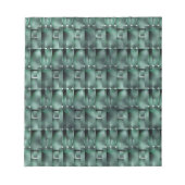 濃い緑と斑点のある緑の長方形 ノートパッド (正面)