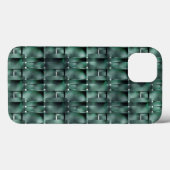 濃い緑と斑点のある緑の長方形 Case-Mate iPhoneケース (裏面 (横))