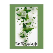 濃い緑と灰色の蝶