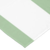 濃い緑と白のストライプ テーブルクロス (アングル)