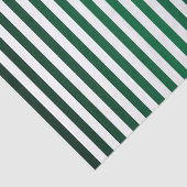 濃い緑と白のストライプ 薄葉紙 (詳細)