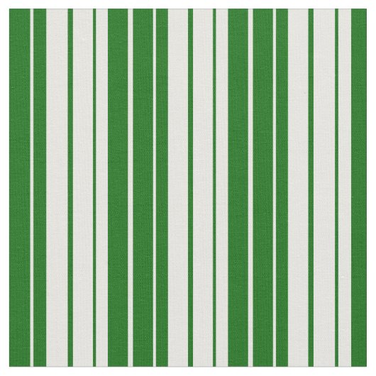 濃い緑と白の線 ファブリック (クローズアップ)