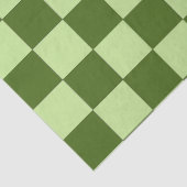 濃い緑と薄い緑の市松模様に 薄葉紙 (詳細)