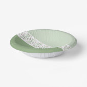 濃い緑と薄い緑 ペーパーボウル (傾斜あり)