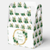 濃い緑と金ゴールドエレガントの花Sweet sixteen フェイバーボックス (オープン)