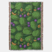 濃い緑に咲くオプンティア スローブランケット (正面縦)
