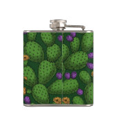 濃い緑に咲くオプンティア フラスク (裏面)