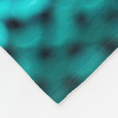 濃い緑のシークインの光沢のあるテクスチャ フリースブランケット (角)