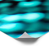 濃い緑のシークインの光沢のあるテクスチャ ポスター (角)