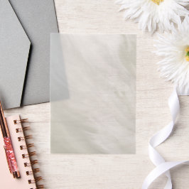 濃い緑のストリーク ベラム紙招待状