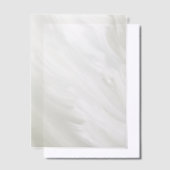 濃い緑のストリーク ベラム紙招待状 (オフセット)