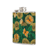 濃い緑のタンポポ草原 フラスク (左)