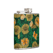 濃い緑のタンポポ草原 フラスク (右)