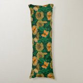 濃い緑のタンポポ草原 ボディピロー (正面縦)