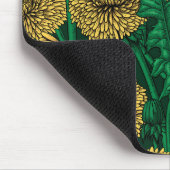 濃い緑のタンポポ草原 マウスパッド (コーナー)