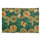 濃い緑のタンポポ草原 枕カバー (裏面)