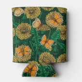 濃い緑のタンポポ草原 缶クーラー (裏面)