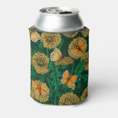 濃い緑のタンポポ草原 缶クーラー (缶裏面)