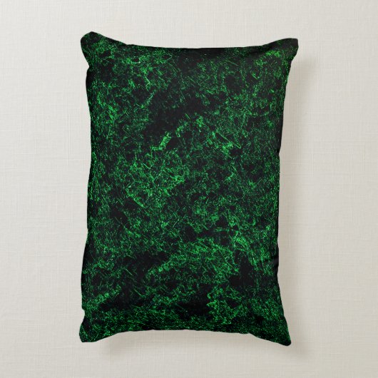 濃い緑のテクスチャ、破壊または腐食したスポンジ アクセントクッション (裏面(縦))