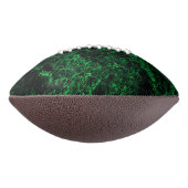 濃い緑のテクスチャ、破壊または腐食したスポンジ アメリカンフットボール (回転90)